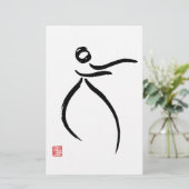 Tai Chi Flow Briefpapier (Staand voorkant)