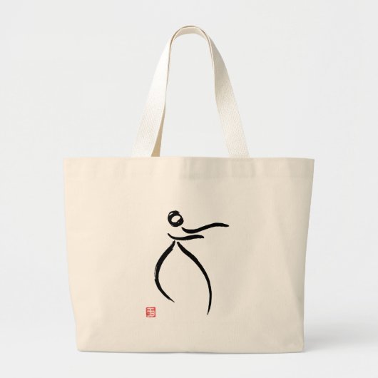 Tai Chi Flow Grote Tote Bag (Voorkant)