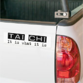 Tai Chi het is Bumpersticker (Op Truck)