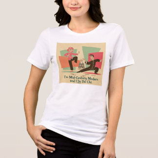 Tai Chi in de modern stijl van het midden van de 2 Tri-Blend Shirt