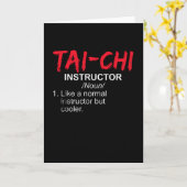 Tai Chi Instructor Kaart (Gele Bloem)