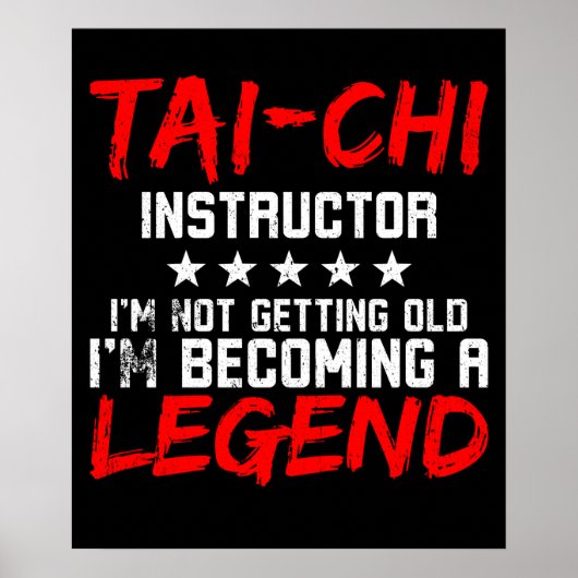 Tai Chi Instructor Legend Poster (Voorkant)