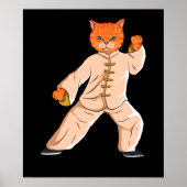 Tai Chi Instructor Tai Chi Cat Poster (Voorkant)