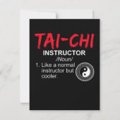 Tai Chi Instructor Tai Chi Fighter Notitiekaartje (Voorkant)
