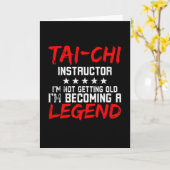 Tai Chi Instructor Tai Chi Legend Kaart (Gele Bloem)