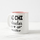 Tai Chi Instructor Tweekleurige Koffiemok (Voorkant links)