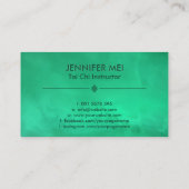 Tai Chi Jade Green Bagua / Pakua Visitekaartje (Achterkant)