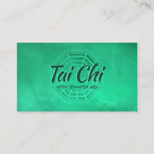 Tai Chi Jade Green Bagua / Pakua Visitekaartje (Voorkant)