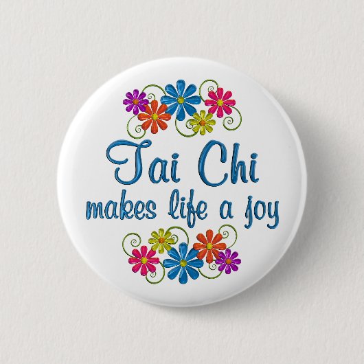 Tai Chi Joy Ronde Button 5,7 Cm (Voorkant)