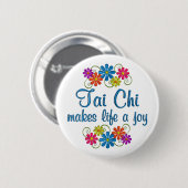 Tai Chi Joy Ronde Button 5,7 Cm (Voorkant /achterkant)