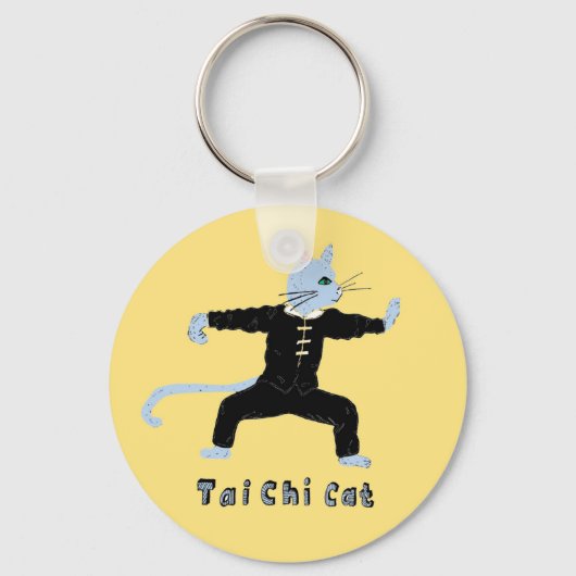 Tai chi Kat sleutelhanger marshale kunsten gift (Voorkant)