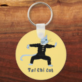 Tai chi Kat sleutelhanger marshale kunsten gift (Voorkant)