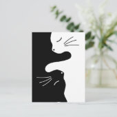 Tai Chi Kat Zen Meester Kitty Balans Briefkaart (Staand voorkant)