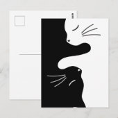 Tai Chi Kat Zen Meester Kitty Balans Briefkaart (Voorkant / Achterkant)