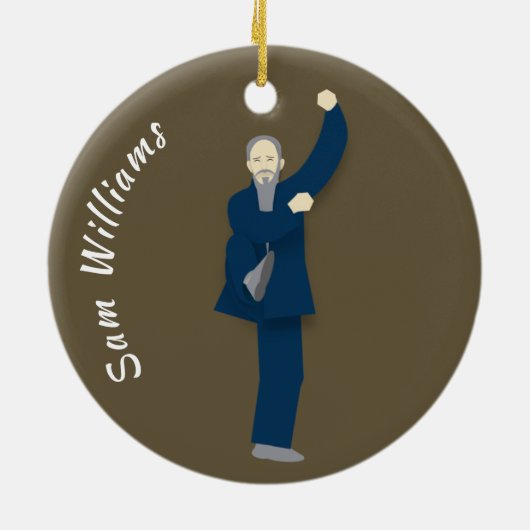 Tai Chi Keramisch Ornament (Achterkant)