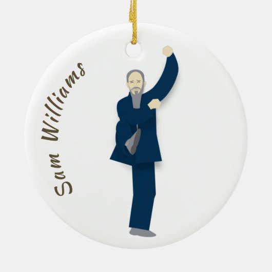 Tai Chi Keramisch Ornament (Achterkant)