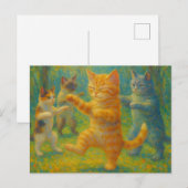Tai Chi Kitties Briefkaart (Voorkant / Achterkant)