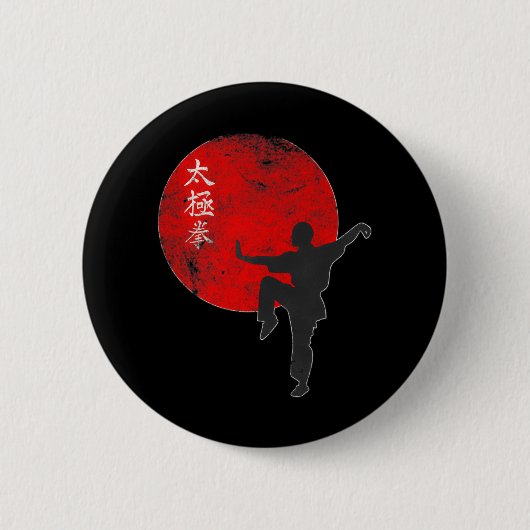 Tai Chi krijgskunst spiritueel Ronde Button 5,7 Cm (Voorkant)