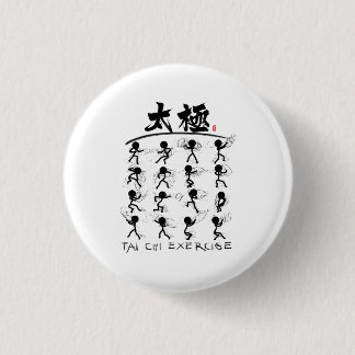 Tai Chi kung fu(功夫) Ronde Button 3,2 Cm