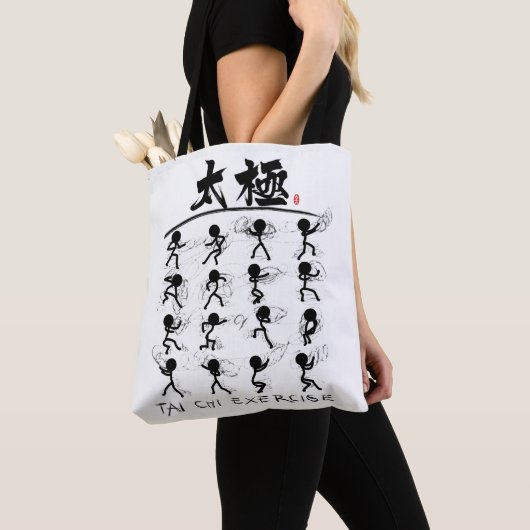 Tai Chi kung fu(功夫) Tote Bag (Dichtbij)