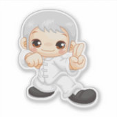 Tai chi Kung fu, Kung fu kinder, Enfant, pinpng Sticker (Voorkant)