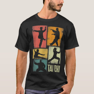 Tai Chi Martial Art Shadowboxer Silhouettes T-shirt