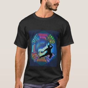 Tai Chi met Abstract Yin Yang Design T-shirt
