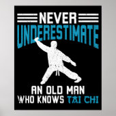 Tai Chi Old Man Tai Chi Training Poster (Voorkant)