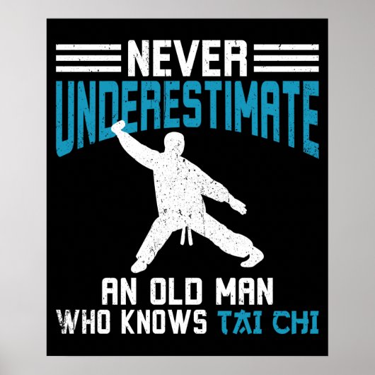 Tai Chi Old Man Tai Chi Training Poster (Voorkant)
