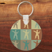 Tai Chi Pop Art Sleutelhanger (Voorkant)