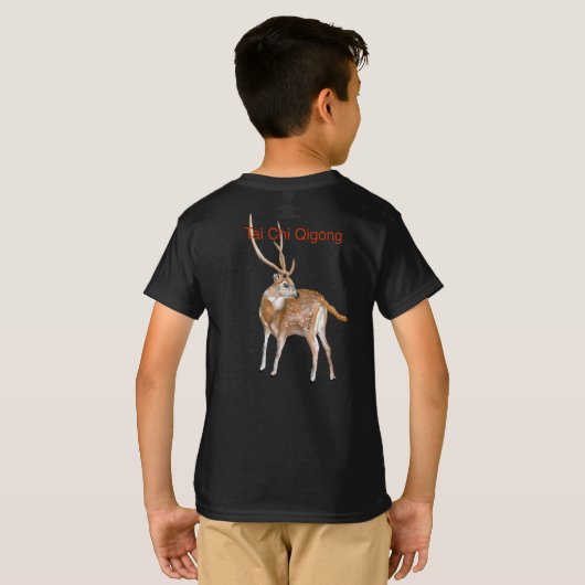Tai Chi Qigong Deer T-shirt (Achterkant volledig)