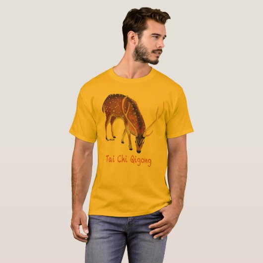 Tai Chi Qigong Deer T-shirt (Voorkant volledig)