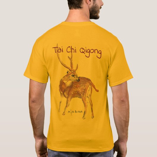 Tai Chi Qigong Deer T-shirt (Achterkant)