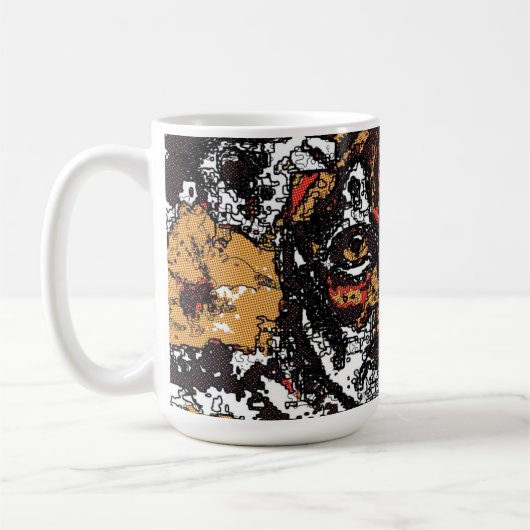 Tai Chi Qigong Tiger Iconic Insight PaintingDesign Koffiemok (Links)