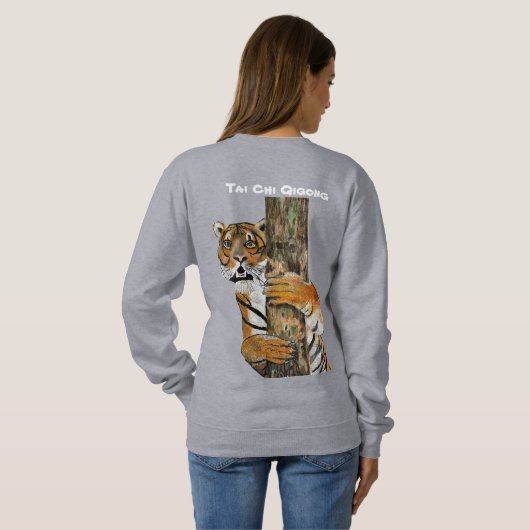 Tai Chi Qigong Tiger Women's Sweatshirt (Achterkant volledig)