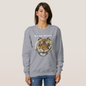 Tai Chi Qigong Tiger Women's Sweatshirt (Voorkant volledig)