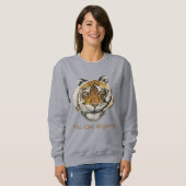 Tai Chi Qigong Tiger Women's Sweatshirt (Voorkant volledig)
