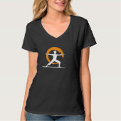 Tai Chi Qigong-vrouw Zen cirkel Qi Gong Thai chi T-shirt (Voorkant)