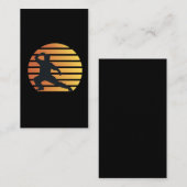 Tai Chi Retro 80s Style Sunset Martial Arts Visitekaartje (Voorkant / Achterkant)