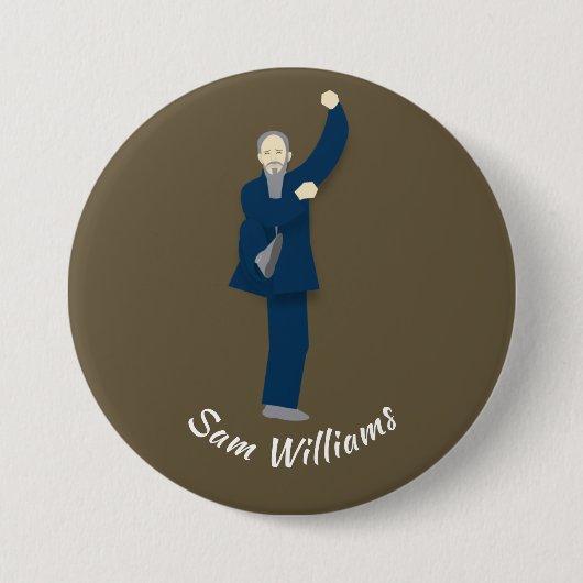 Tai Chi Ronde Button 7,6 Cm (Voorkant)