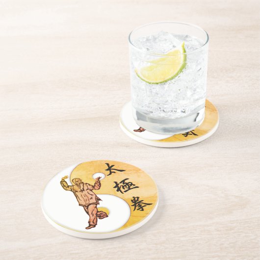 Tai Chi Sandstone Onderzetter (Zijkant)