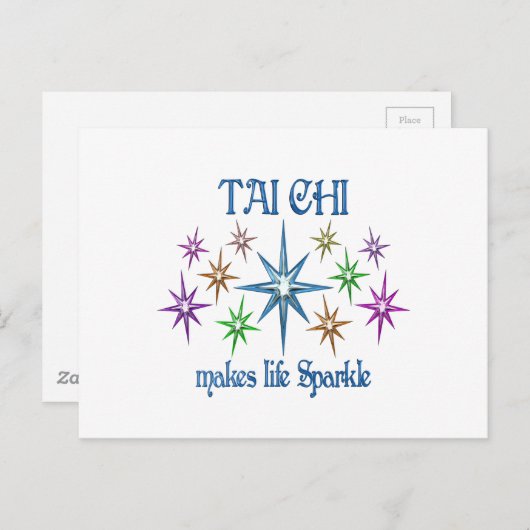 Tai Chi Sparkles Briefkaart (Voorkant / Achterkant)
