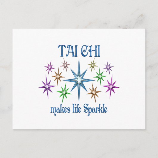 Tai Chi Sparkles Briefkaart (Voorkant)