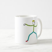 Tai Chi Stickman Koffiemok (Voorkant rechts)