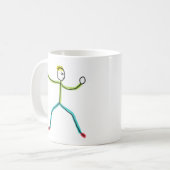 Tai Chi Stickman Koffiemok (Voorkant links)