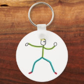 Tai Chi Stickman Sleutelhanger (Achterkant)