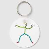 Tai Chi Stickman Sleutelhanger (Achterkant)
