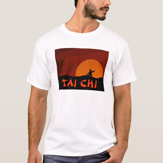 TAI CHI SUNSET MAN MONK COLOR T-SHIRT (Voorkant)