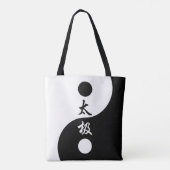 Tai Chi Symbol Tole Bag Tote Bag (Achterkant)