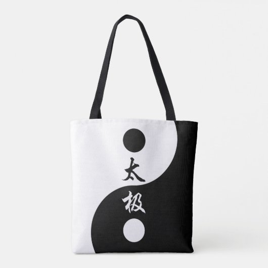 Tai Chi Symbol Tole Bag Tote Bag (Achterkant)
